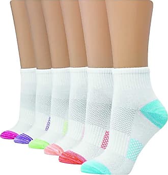 Hanes Hanes Womens Lightweight Breathable Ankle Socks 6 Pair Pack