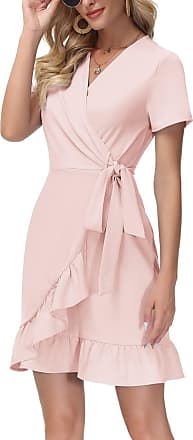 Fashion Dresses Mini Dresses Gina Tricot Mini Dress pink-light grey allover print casual look 