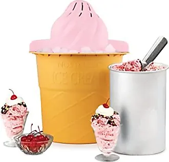 Zulay Kitchen Ice Cream Containers 2 Pack - 1 Quart Red