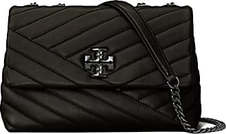 Tory Burch Women's Kira Chevron Powder Coated Small Camera Bag - Black