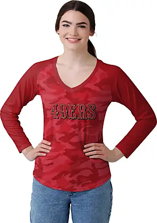  FOCO San Francisco 49ers NFL Womens Cold Shoulder T-Shirt -  Large : Sports & Outdoors