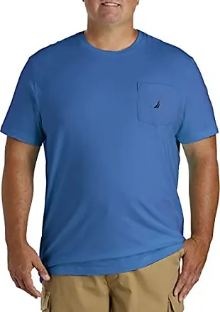 Nautica Mens Solid Crew Neck Short-Sleeve Pocket T-Shirt, Estate
