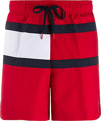 tommy hilfiger swim shorts red