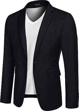 COOFANDY Mens Slim Fit Stylish Casual One-Button Suit Coat Jacket Business Blazers XX-Large White 