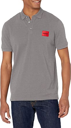 HUGO BOSS Herren Poloshirt FERNO Regular Fit hellblau 100% Baumwolle mit Logo