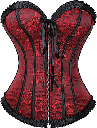 Grebrafan Plus Size Overbust Corset Classic Bustier Bodyshaper Top :  : Clothing, Shoes & Accessories