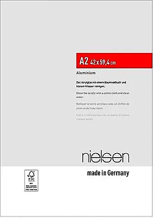Nielsen Cadre en bois Essential 42x59,4 cm (A2) - noir - verre