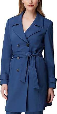 Save 77% Geox Synthetic W Airell Trench Woman Jackets in Blue Womens Clothing Jackets Fur jackets 