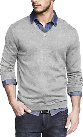 Mens Sweater Casual Deep V Neck Sweater Ribbed Knit Slim Fit Long Sleeve  Pullover Tops Comfortably Knitted Long Sleeve Casual Business Pullover  Dress Sweaters Cable Knit Sweater jumper at  Men's Clothing
