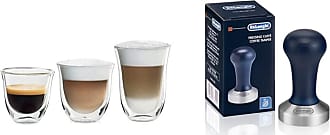De'Longhi Fancy Collection Double Walled Thermo Espresso, Cappuccino and  Latte Macchiato Glasses, (Set of 6), Clear