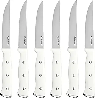 Cuisinart C77SSW-12PG Color Pro Collection 12 Piece Knife Block Set, White with Grey Block