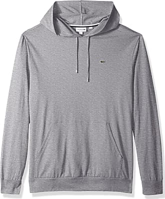 mens grey lacoste hoodie