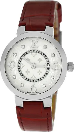 Louis Vuitton Pre-owned Louis Vuitton Tambour Quartz Silver Dial Ladies  Watch QA014 - Pre-Owned Watches - Jomashop