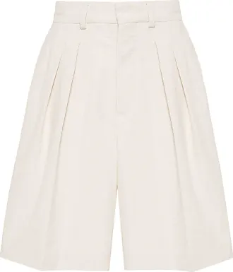 Nanushka elasticated-waist faux-leather shorts - Neutrals