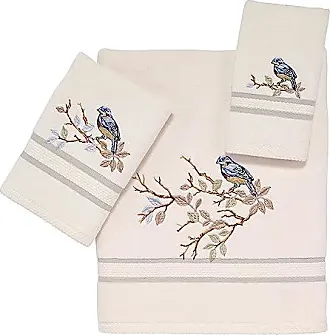 Avanti Linens 3-Piece Ivory Black Bear Lodge Cotton Towel Set