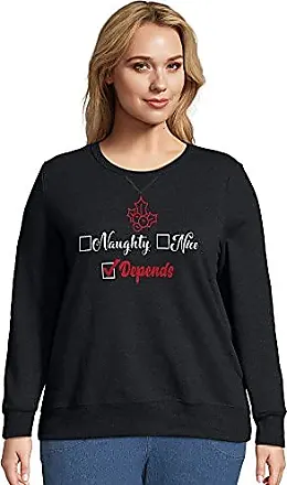 Just My Size Womens T-Shirt, Plus Size Long Sleeve Cotton Tee, JMS Plus  Size Scoop-Neck T-Shirt for Women