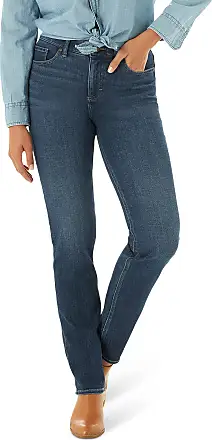 Lee Women's Size Ultra Lux Mid-Rise Slim Fit Straight Leg Jean, Celestial,  16 Plus at  Women's Jeans store
