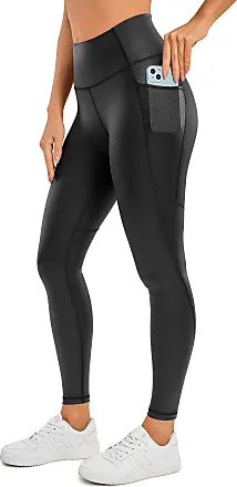 CRZ YOGA Butterluxe Matte Faux Leather Leggings for Women 26.5'' - No Front  Seam High Waist Stretch Tights Pleather Pants Melanite Classic X-Small :  : Clothing, Shoes & Accessories