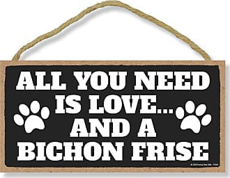 Honey Dew Gifts A Spoiled Schnoodle Lives Here Hanging Wall Decorative Sign 5 Inches by 10 Inches Funny Wooden Home Decor for Dog Pet Lovers