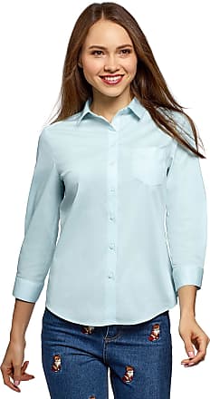 oodji Ultra Womens Stand Collar Raglan Sleeve Shirt