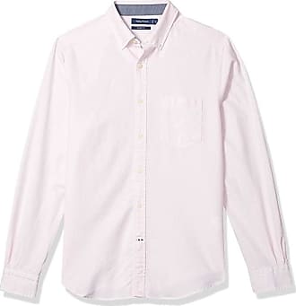 Orig $79 Nautica Tan Long Sleeve Shirt Mens Size L XL 100% Linen Heather NEW 