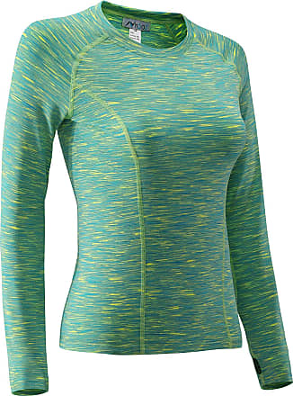 Nooz Womens Dry Fit Athletic Fleece Lined Thermal Compression Long Sleeve T Shirt 