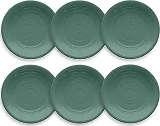 TarHong Ombre Rim Speckle Bowl, Grey, 5.9 x 2.2, 19.5 oz,  Melamine, Set of 6: Salad Plates