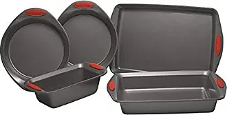  Rachael Ray Nonstick Bakeware Set with Grips, Nonstick Cookie  Sheets / Baking Sheets - 3 Piece, Gray with Orange Grips: Home & Kitchen