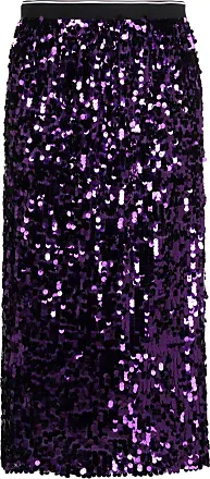 NERVI high-waisted sequin-embellished skirt - Purple