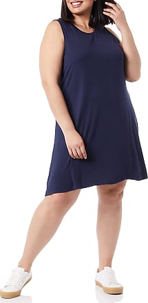 HunYUN Womens Casual Swing Loose T-Shirt Dress Women Plus Size Pure Color Sleeveless Bandage Cotton and Linen Sandy Beach Dress