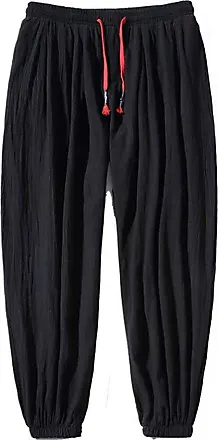 Harem Trousers Drape Silk Satin High Waist Drop Crotch Pants