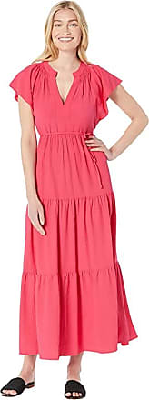 Calvin Klein Short Sleeve Tiered Gauze Dress