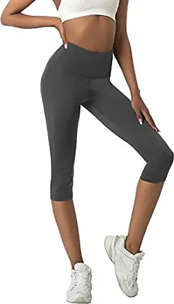 Legging de Sport Yoga Fitness Femme - Marque - Taille Haute Amincissant -  Gris foncé