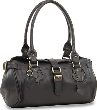 Gigi - Women's Large Leather Tote Handbag - Shoulder Bag/Cross Body with Extra Detachable Adjustable Strap - Othello 6490