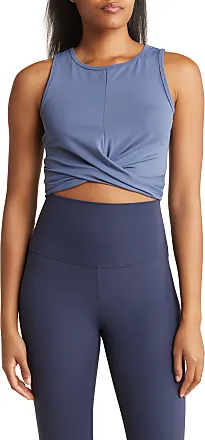 NWT 90 Degree Reflex Tee Shirt Medium Blue Active Polyester Stretch Yoga  Sport