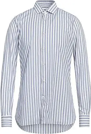 Ermenegildo Zegna Shadow Stripe Woven Dress Shirt Whiteblue, $450