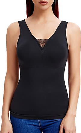 Shaxea Womens Shapewear Long-Length Tank Top Compression Seamless Smooth Camisole 