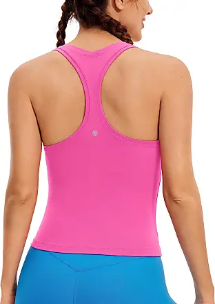 CRZ YOGA Butterluxe Racerback Tank Top for Women Sleeveless Workout Tops  Athletic Yoga Shirts Camisole : : Clothing, Shoes & Accessories