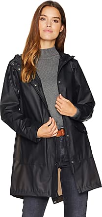 levi's women's hooded rubberized faux leather anorak jacket