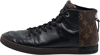 Louis Vuitton Black Brogue Leather Explorer Sneakers Size 43.5