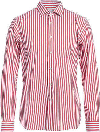 Mode Hemden Langarmhemden Robert Friedman Langarmhemd braun-wei\u00df Allover-Druck Business-Look 