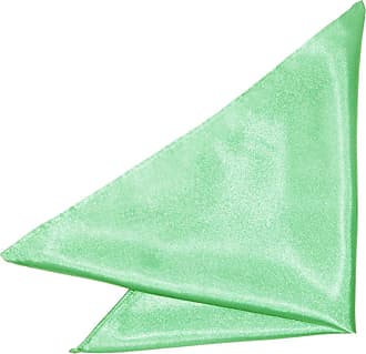 Mint Green Mens Pocket Square Handkerchief Hanky Woven Plain Solid Check by DQT 