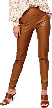 SPANX Faux Leather Croc LEGGINGS BROWN Size XS NWT