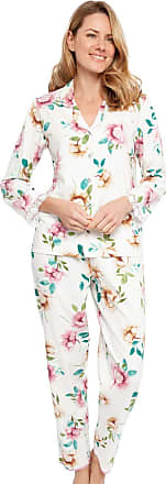 Cyberjammies 4366 Womens Amber Ivory Off-White Floral Print Pyjama Top
