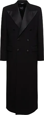 Abrigo hombre largo negro