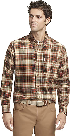 Bass & Co Mens Crosshatch Short Sleeve Button Down Solid Shirt G.H 
