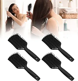 Brosse à cheveux en bambou – Démêlant de massage du cuir chevelu pour  cheveux mouillés et secs –