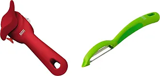  Kuhn Rikon 5-in-1 Multi-Purpose Strain-Free Opener for Jars,  Bottles and Ring-Pull Cans, 5 x 10 x 2.25 inches, Red & Auto Safety Master  Opener for Cans, Bottles and Jars, 9 x