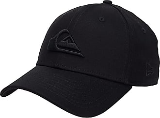 Black/Gold Quiksilver Mens 50th Gold Anniversary Snapback Hat 