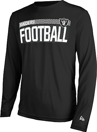 New era Distressed Logo Button Up Las Vegas Raiders Short Sleeve Crew Neck  T-Shirt Black